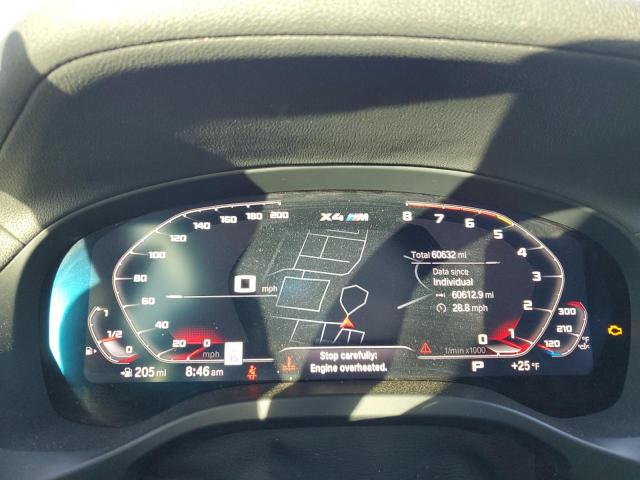 5YMUJ0C02M9F18441 - 2021 BMW X4 M COMPETITION GRAY photo 9