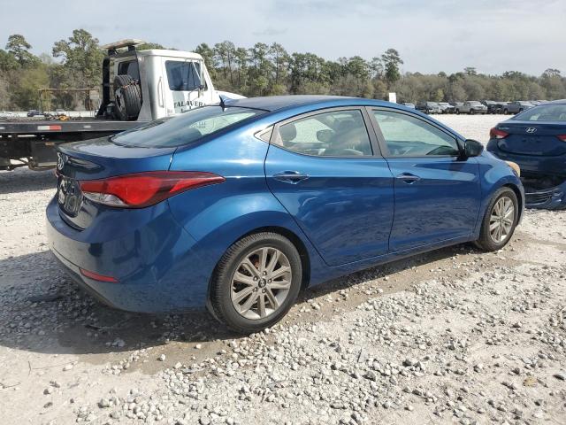 KMHDH4AE6GU503526 - 2016 HYUNDAI ELANTRA SE BLUE photo 3