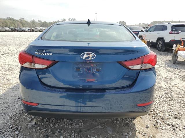 KMHDH4AE6GU503526 - 2016 HYUNDAI ELANTRA SE BLUE photo 6