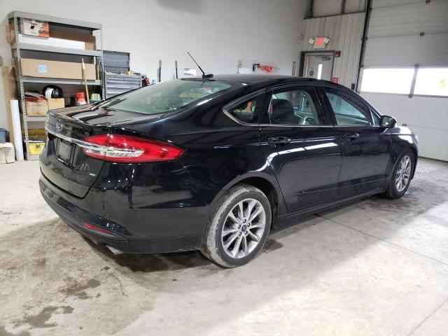 3FA6P0H73HR388253 - 2017 FORD FUSION SE BLACK photo 3