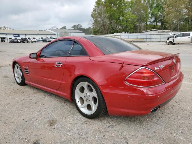 WDBSK75F54F063444 - 2004 MERCEDES-BENZ SL 500 RED photo 2