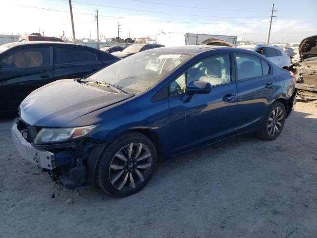 2HGFB2F9XEH547190 - 2014 HONDA CIVIC EXL ლურჯი ფოტო 1