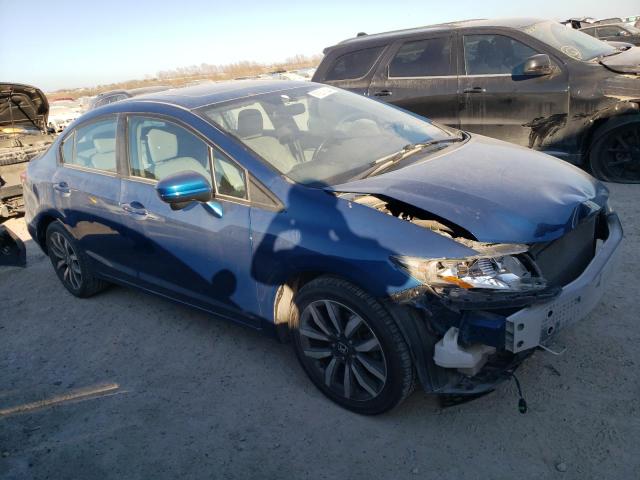 2HGFB2F9XEH547190 - 2014 HONDA CIVIC EXL ლურჯი ფოტო 4