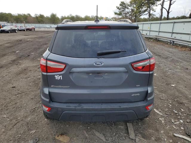 MAJ6S3GL1KC270643 - 2019 FORD ECOSPORT SE Szary zdjęcie 6