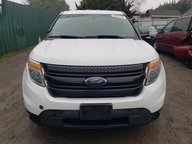 1FM5K8AR4DGA84893 - 2013 FORD EXPLORER POLICE INTERCEPTOR თეთრი ფოტო 5