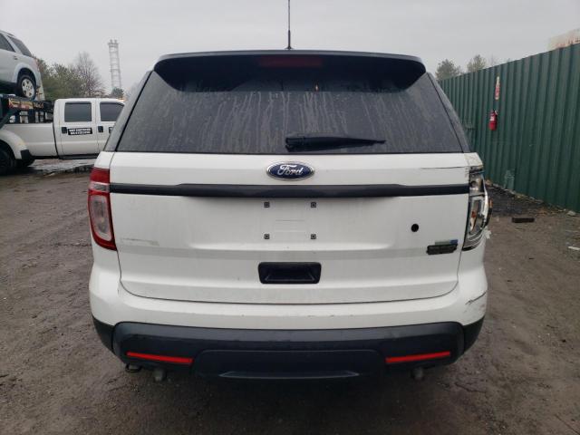 1FM5K8AR4DGA84893 - 2013 FORD EXPLORER POLICE INTERCEPTOR თეთრი ფოტო 6