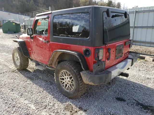 1J4AA5D18BL612427 - 2011 JEEP WRANGLER SAHARA RED photo 2