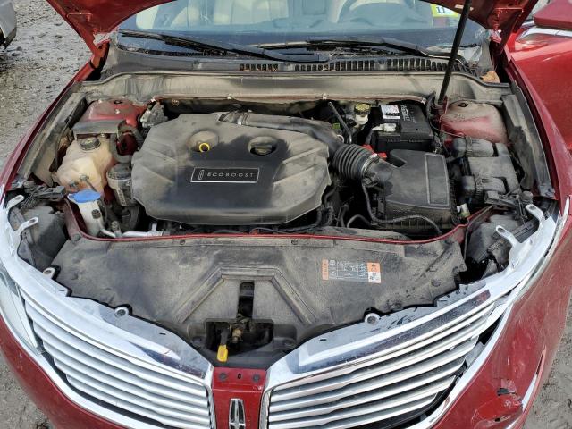 3LN6L2J99GR614819 - 2016 LINCOLN MKZ MAROON photo 11