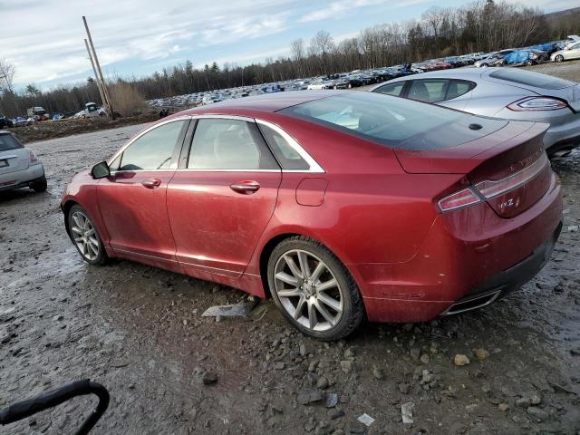 3LN6L2J99GR614819 - 2016 LINCOLN MKZ MAROON photo 2