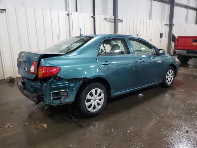 1NXBU4EE0AZ242785 - 2010 TOYOTA COROLLA BASE TEAL photo 3