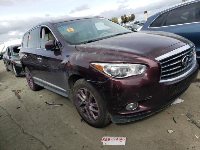 5N1AL0MN3DC350059 - 2013 INFINITI JX35 BURGUNDY photo 4