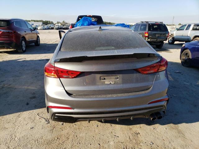 KMHD04LBXJU526213 - 2018 HYUNDAI ELANTRA SPORT GRAY photo 6