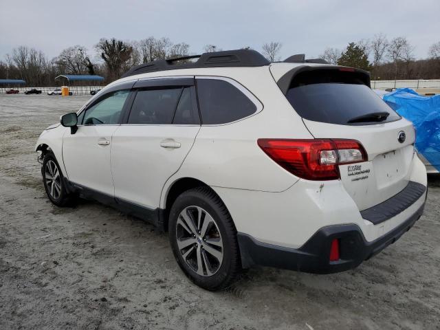 4S4BSANC8J3379319 - 2018 SUBARU OUTBACK 2.5I LIMITED WHITE photo 2