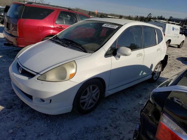 JHMGD386X7S006429 - 2007 HONDA FIT S WHITE photo 1