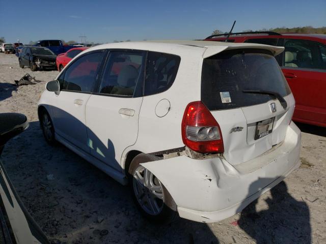 JHMGD386X7S006429 - 2007 HONDA FIT S 白色 照片 2