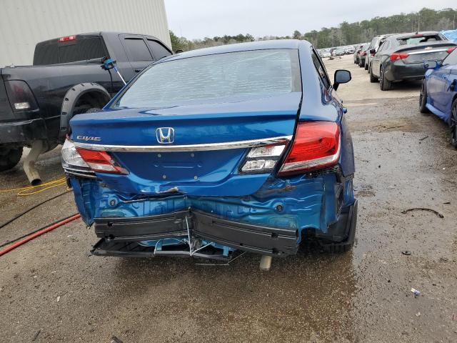 2HGFB2F50DH549641 - 2013 HONDA CIVIC LX BLUE photo 6