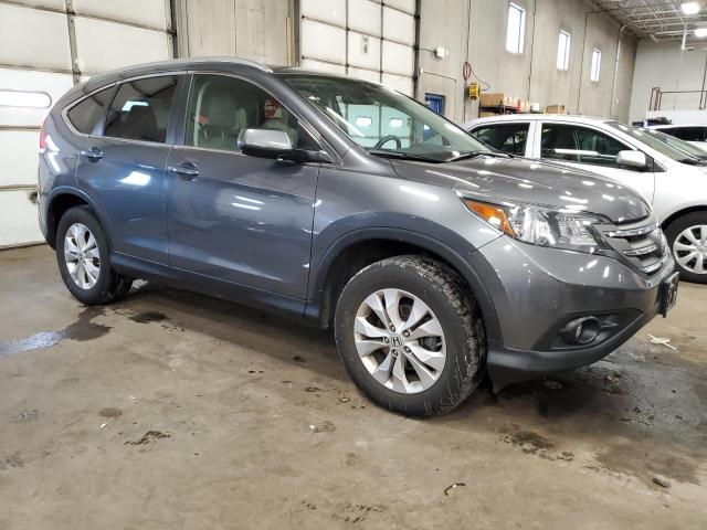 2HKRM4H79DH684236 - 2013 HONDA CR-V EXL GRAY photo 4