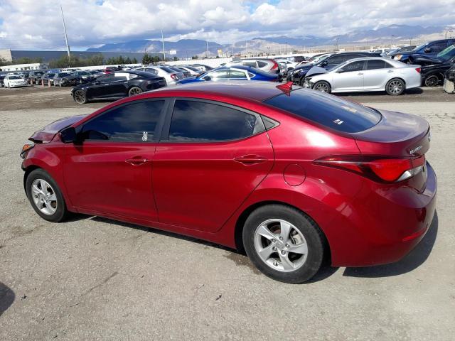 5NPDH4AE9EH497071 - 2014 HYUNDAI ELANTRA SE RED photo 2