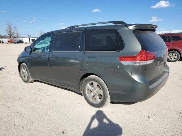 5TDKK3DC9BS131582 - 2011 TOYOTA SIENNA LE GREEN photo 2