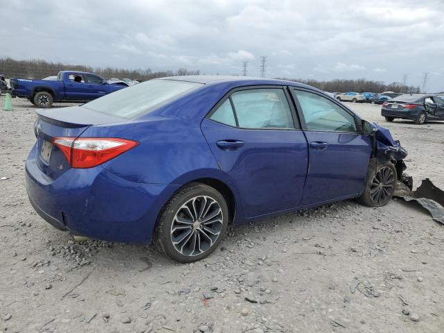 5YFBURHE6FP340026 - 2015 TOYOTA COROLLA L BLUE photo 3