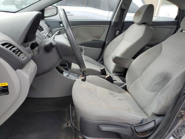 KMHCT4AEXEU777125 - 2014 HYUNDAI ACCENT GLS GRAY photo 7