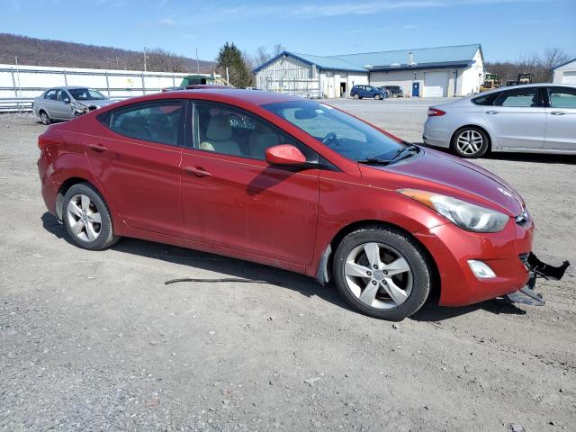 KMHDH4AE1CU384438 - 2012 HYUNDAI ELANTRA GLS RED photo 4