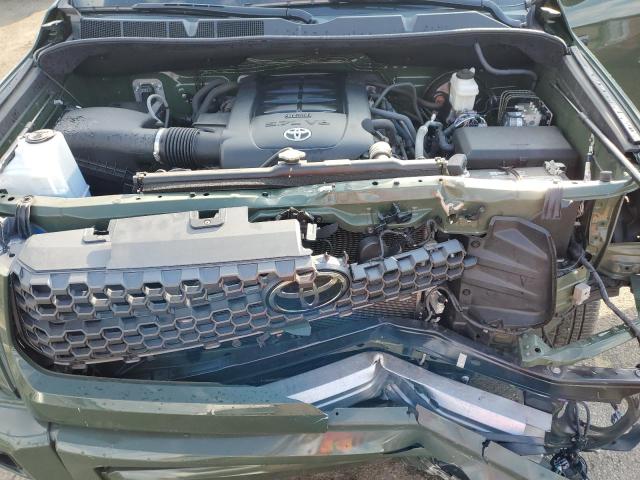5TFRY5F16MX288438 - 2021 TOYOTA TUNDRA DOUBLE CAB SR/SR5 GREEN photo 11