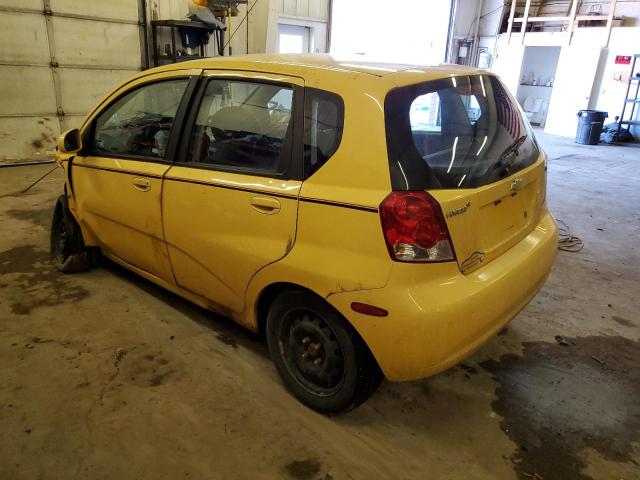 KL1TD66667B733725 - 2007 CHEVROLET AVEO LS BASE YELLOW photo 2