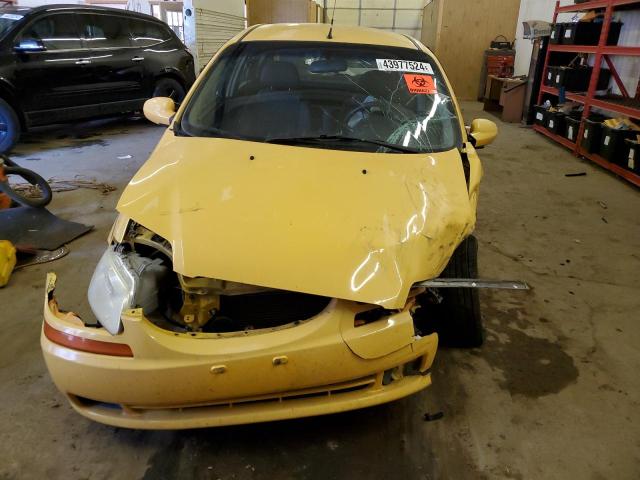 KL1TD66667B733725 - 2007 CHEVROLET AVEO LS BASE ყვითელი ფოტო 5