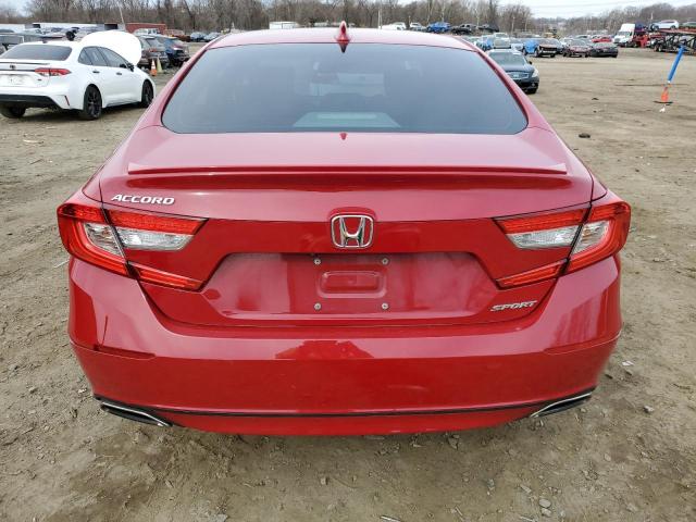 1HGCV1F3XJA131343 - 2018 HONDA ACCORD SPORT RED photo 6