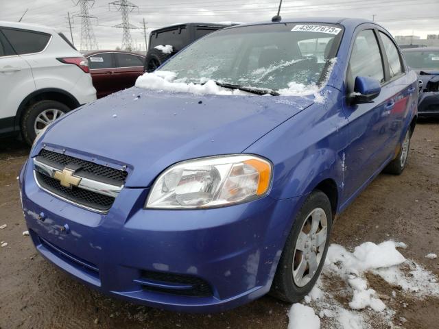 KL1TD56E79B650468 - 2009 CHEVROLET AVEO LS BLUE photo 1