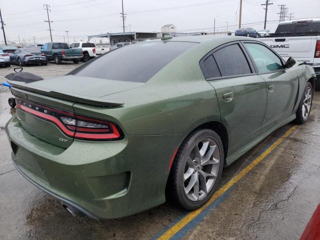 2C3CDXHG4LH141475 - 2020 DODGE CHARGER GT GREEN photo 3