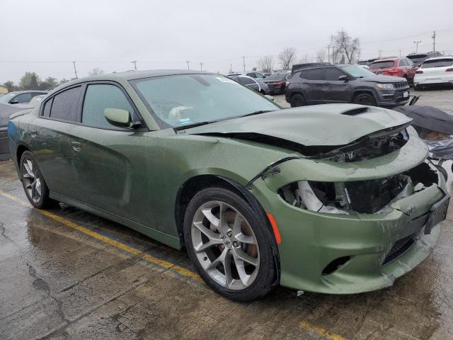 2C3CDXHG4LH141475 - 2020 DODGE CHARGER GT GREEN photo 4
