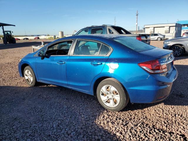 2HGFB2F56EH556899 - 2014 HONDA CIVIC LX BLUE photo 2