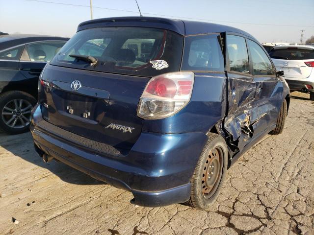 2T1KR32E97C654715 - 2007 TOYOTA COROLLA MA XR BLUE photo 4