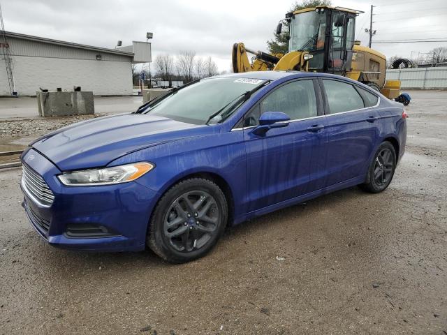 3FA6P0HD0ER375669 - 2014 FORD FUSION SE BLUE photo 1