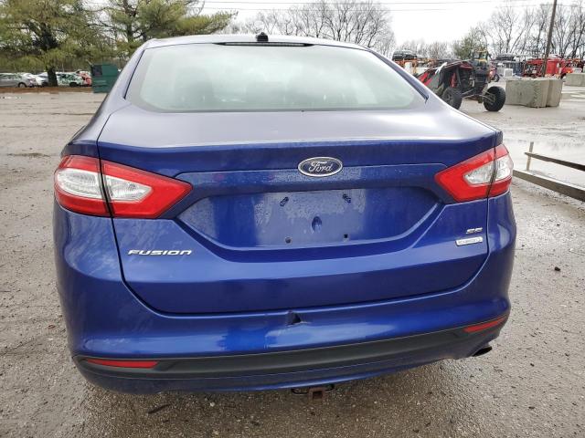 3FA6P0HD0ER375669 - 2014 FORD FUSION SE BLUE photo 6