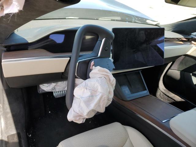 5YJSA1E50NF492392 - 2022 TESLA MODEL S ლურჯი ფოტო 8