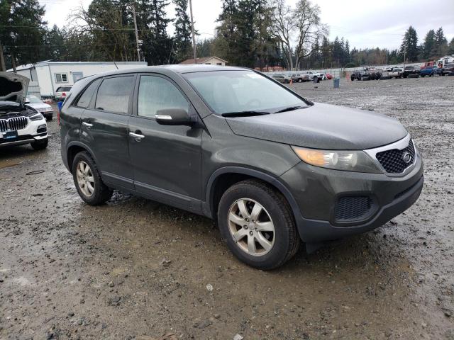 5XYKTDA63DG332265 - 2013 KIA SORENTO LX GREEN photo 4