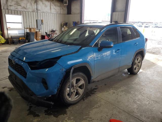 4T3B6RFV9MU006721 - 2021 TOYOTA RAV4 XLE PREMIUM BLUE photo 1