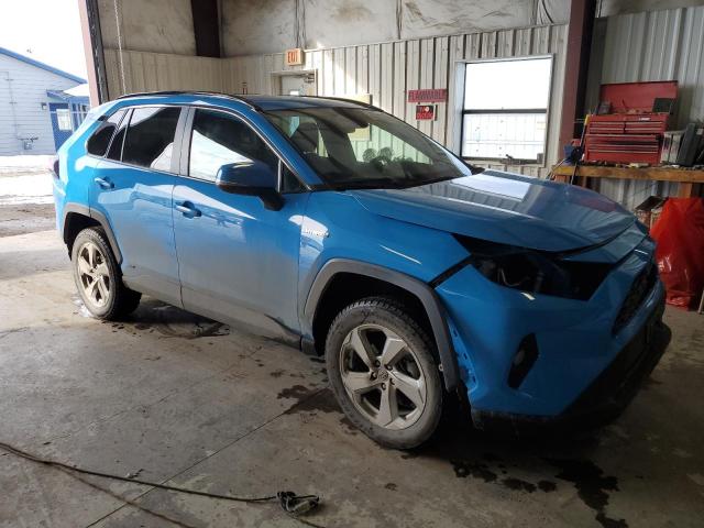 4T3B6RFV9MU006721 - 2021 TOYOTA RAV4 XLE PREMIUM BLUE photo 4