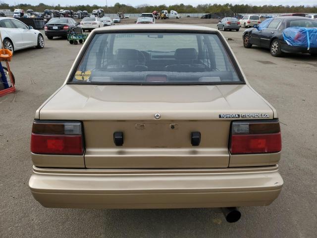 JT2AE82E3H3549675 - 1987 TOYOTA COROLLA DLX GOLD photo 6