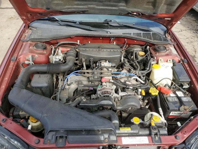 4S3BE635237211233 - 2003 SUBARU LEGACY L BURGUNDY photo 11