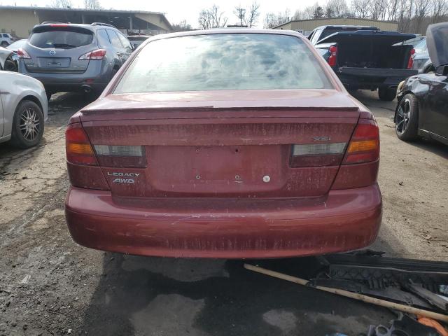 4S3BE635237211233 - 2003 SUBARU LEGACY L BURGUNDY photo 6