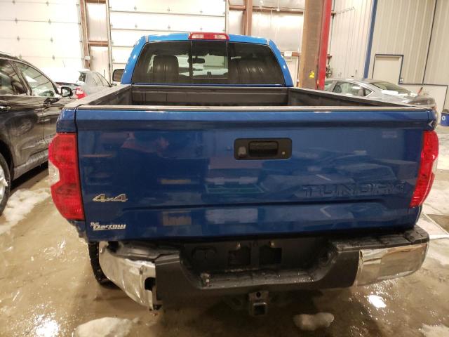 5TFUW5F14HX610919 - 2017 TOYOTA TUNDRA DOUBLE CAB SR/SR5 BLUE photo 6