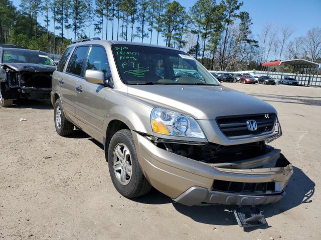 5FNYF18565B005879 - 2005 HONDA PILOT EXL GOLD photo 4