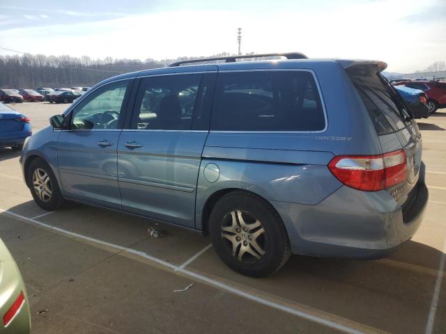 5FNRL38687B025409 - 2007 HONDA ODYSSEY EXL BLUE photo 2