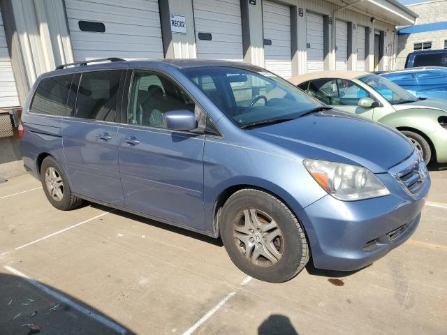 5FNRL38687B025409 - 2007 HONDA ODYSSEY EXL BLUE photo 4