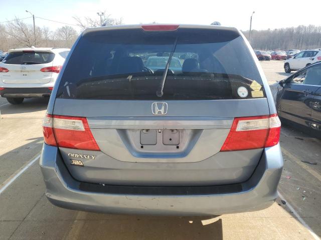 5FNRL38687B025409 - 2007 HONDA ODYSSEY EXL BLUE photo 6