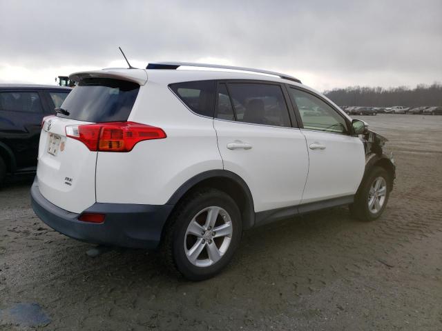 JTMRFREV7ED095235 - 2014 TOYOTA RAV4 XLE WHITE photo 3